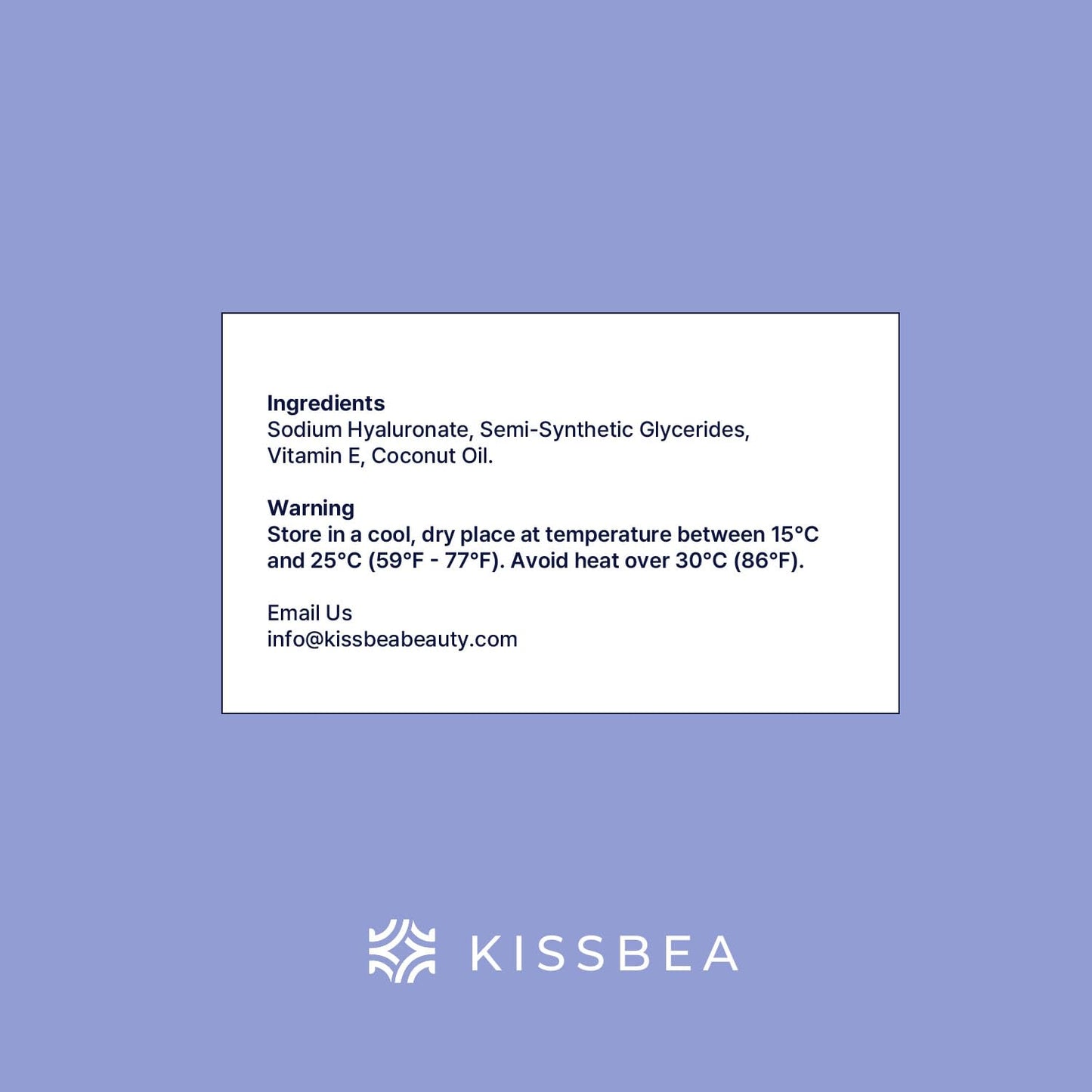 Kissbea Hyaluronic Acid Suppositories for Women – Estrogen Free - 12 Count