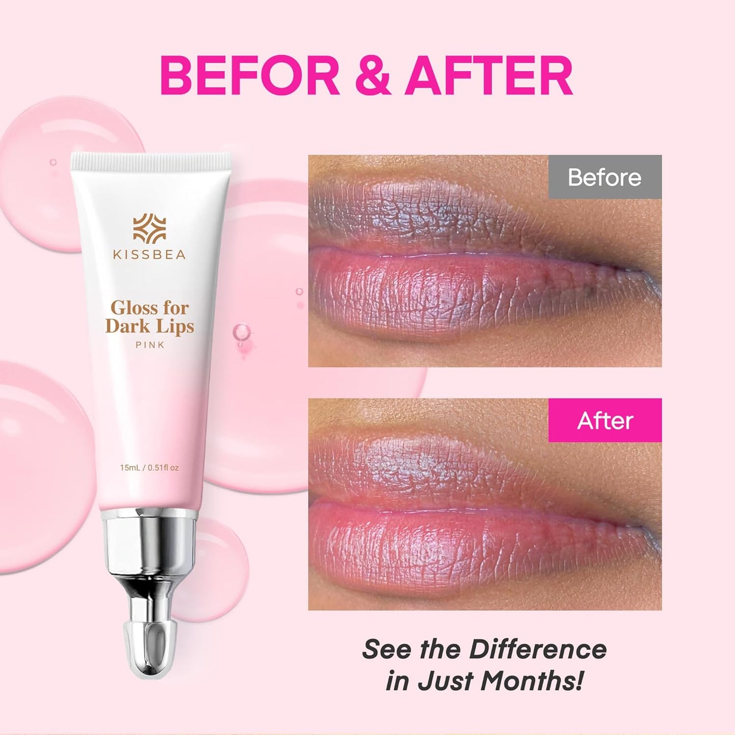 Kissbea Lip Lightening Gloss – Refreshing Mint – 15 ml