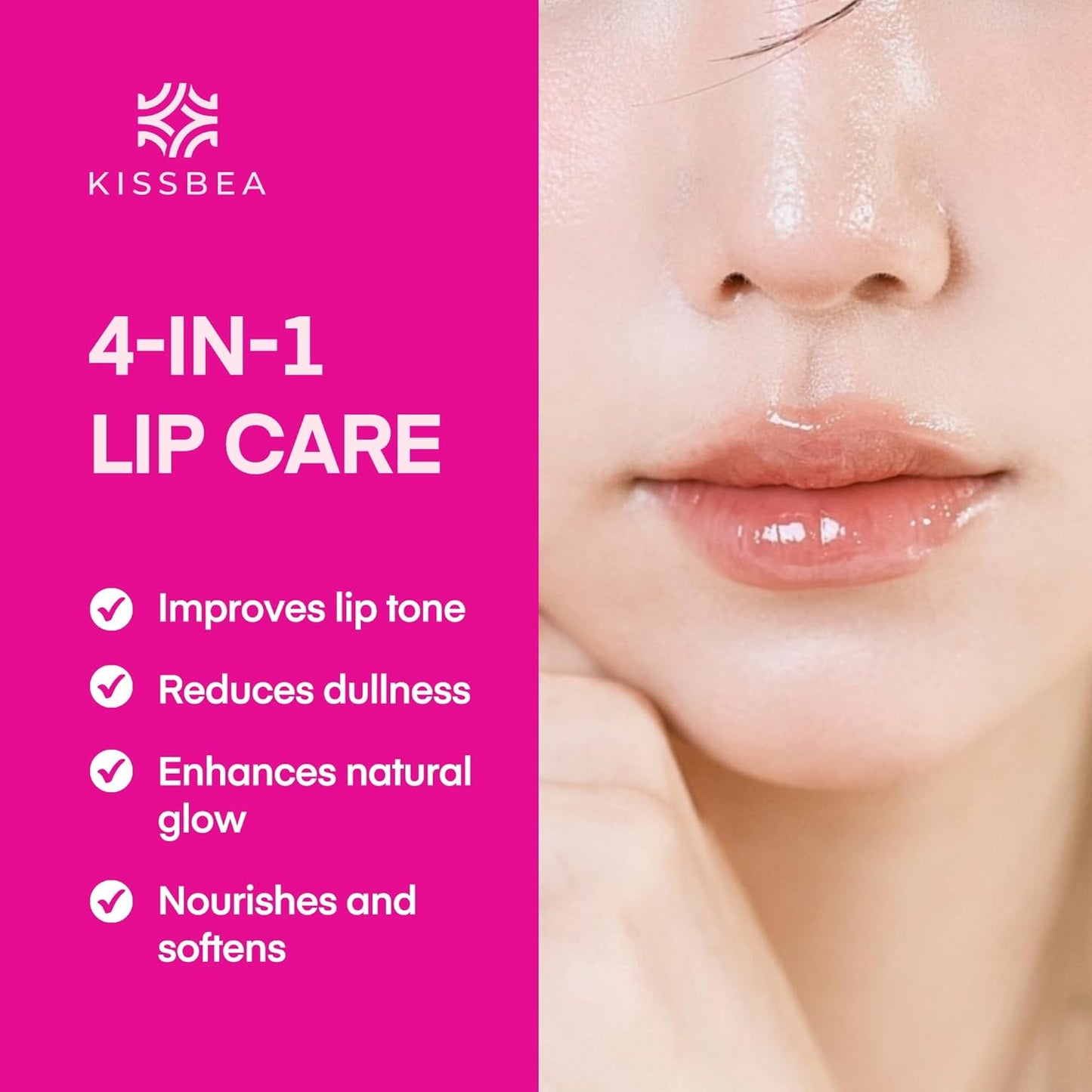 Kissbea Lip Lightening Gloss – Refreshing Mint Scent – 15 ml