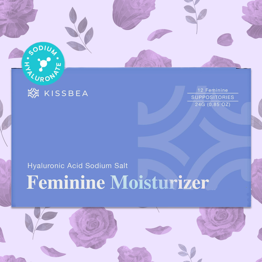 Kissbea Hyaluronic Acid Suppositories for Women – Estrogen Free - 12 Count