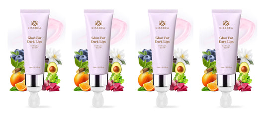 Kissbea Vanilla Lip Gloss 4-Pack – 4 × 15 ml tubes